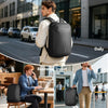 Sac à Dos Ordinateur Portable 15,6 Pouces Imperméable Sac à Dos Business | Fermeture Verrouillable Antivol Léger Sac à Dos Travail avec Double Port USB-A & USB-C pour Affaires Voyage et Université 25L