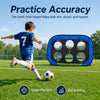But de Football Enfant Pliable, 122 x 77 x 80 cm, Filet d’entraînement 4-en-1 pour tir et Rebond