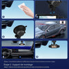 Dashcam Voiture 4 Canaux Avant/Arrière 1080P, Caméra Voiture WiFi avec Carte SD de 64 Go, écran IPS 3", Grand Angle, Vision Nocturne IR 8, Capteur G, Dash Cam Voiture avec Enregistrement en Boucle