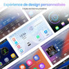 Autoradio 2 DIN Universel avec CarPlay & Android Auto sans Fil Bluetooth, GPS, FM, USB, Type-C, Commandes au Volant, Écran Tactile