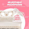 Jouet Piano Enfant, Piano Numérique 37 Touches pour Enfants avec Tabouret & Microphone, Piano Electronique Portable avec Microphone