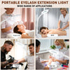 Lampe Esthetique Professionnel, 2500 Lumens, col de Cygne Flexible, Intensité Réglable en Continu, Lampadaire Loupe LED