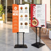 Support Panneau Publicitaire Ultra Stable Base Lourde – Support d’Affiche Double Face Réglable – Présentoir Professionnel Sur Pied pour Panneau Mousse – Restaurant & Salon – 1 Pièce
