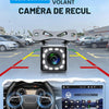 Carplay Autoradio 2 Din avec You-Tube Android Auto, 7 Pouces Écran Tactile Autoradio Double Din avec iOS/Android Mirror Link Bluetooth FM Radio USB/EQ/AUX Commande au Volant Caméra de Recul