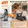 Ceinture chauffante pour le dos, coussin chauffant, masseur sans fil avec 5 modes de massage et 5 niveaux de chaleur, batterie 2000 mAh, arrêt automatique, pour soulager les maux de dos