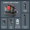 Rowenta - Shampouineuse Clean It Hot & Cold - 1150 w | Nettoyeur tapis et canapé puissant - Technologie PowerHeat 60°C - Élimine taches tenaces - Accessoires animaux inclus