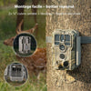 GardePro E5 2.0 Pro 4K Camera de Chasse, Carte SD de 64 Go, 64MP Caméra de Chasse, Camera Vision Nocturne Animaux Exterieur, Piege Photographique, Camera Detecteur de Mouvement