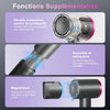 Sèche-Cheveux Ionique 1350W Moteur Sans Balais Haute Vitesse 110 000 tr/min, 2 Vitesses et 4 Températures, Seche Cheveux Professionale avec Embout Magnétique, 50dB pour Voyage et Maison