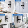 Mini chauffe-eau instantané 6000 W 230 V sous table, contrôle électronique de la température 30-55 °C, écran tactile LED, 8 protections de sécurité, compact pour cuisine, douche, salle de bain