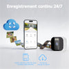 Caméra de Surveillance Intérieure 3MP 2K HD pour Fenêtre | WiFi & Bluetooth, Caméra Connectée avec Vision Nocturne Couleur, Enregistrement 24/7, Détection de Mouvement, Audio
