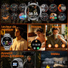 Montre Connectée Homme, Batterie 1400mAh, Écran HD 1,7 Pouce, Lampe LED, 110+ Modes Sport Montre Militaire Homme, Suivi Sommeil, IP68 Étanche, Smartwatch pour Android iOS, 2 Bracelets, Noir Gris