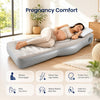 Matelas gonflable pour femmes enceintes avec ouverture ventre, matelas gonflable de grossesse en PVC épais floqué pour tout le corps