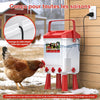 Abreuvoir Poules Automatique 10 litres avec Pieds, 8 Bols, Flotteur Filtré Contrôlé