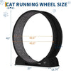Roue d'exercice pour Chats d'intérieur, Design Silencieux, Bois Naturel Extra Large, Piste Tapis de 320 cm, Amovible avec podomètre Intelligent, idéal pour Courir et Marcher