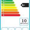 Hotte Aspirante 60 cm Encastrable, 250 m³/h Hotte de Cuisine Slim, 3 Vitesses, Classe A+, LED, Inox 430, Recyclage & Évacuation