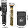 Tondeuse à cheveux sans fil pour homme, tondeuse à barbe, rasoir en aluminium rechargeable