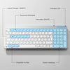 Clavier Bluetooth pour Mac OS, OMOTON Clavier sans Fil pour Apple MacBook Pro/Air, iMac, iMac Pro, Mac Mini/Pro, Clavier Silencieux Alimenté par AAA Piles, AZERTY