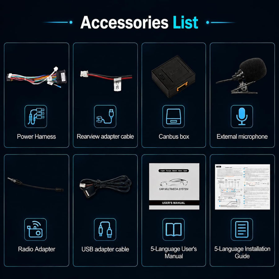Autoradio pour Fiat Panda 2013-2020,Linux,démarrage 2s,Écran Fiat Panda Compatible avec Le contrôle au Volant,CarPlay/Android Auto sans Fil,Radio RDS,DSP,4x45W,Bluetooth,Canbus,USB,1-DIN,Plug&Play