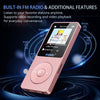 Lecteur MP3 64Go Bluetooth 5.3 Portable avec Touches Physiques | 30g ultra léger, écran 1,8", jusqu'à 80h de lecture, extension MicroSD 128Go pour musique au quotidien