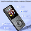Lecteur MP3 64Go avec Bluetooth 5.3, Haut-Parleur intégré, Bouton Physique lecteur de musique portable, qualité sonore HiFi, fonction d'enregistrement radio FM,Carte mémoire extensible jusqu'à 128 Go