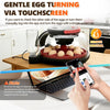 Couveuse Oeuf Automatique - Incubateur oeuf 12 œufs - Avec retournement automatique des œufs et contrôle de l'humidité et de la température - Lampe à œufs pour œufs de poule - Visualisation