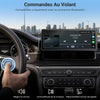 Écran CarPlay sans Fil 10,26" pour Voiture, CarPlay & Android Auto Compatible Avec les Commandes au Volant, Mirror Link et AirPlay,Bluetooth, l'Égaliseur, la Commande Vocale,l'Entrée AUX/FM