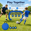 But de Football Enfant Pliable, 122 x 77 x 80 cm, Filet d’entraînement 4-en-1 pour tir et Rebond