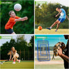 Filet de rebond de volley-ball réglable - Appareil d'entraînement de volley-ball avec zone de frappe pour frapper, servir, passer, exercices de pointes - Filet de rebond pour baseball, lacrosse