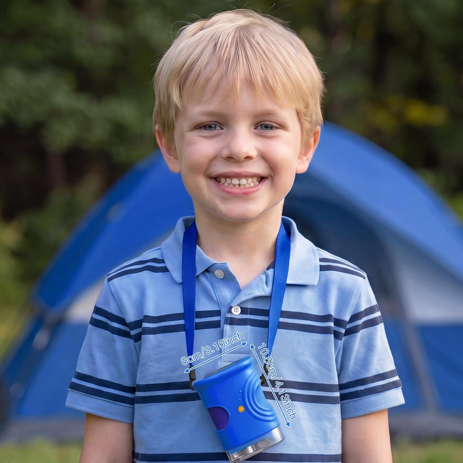 Microscope Enfant Portable 1000X – Microscope Numérique avec Écran IPS 2 Pouces et 8 LED, Fonction Photo & Vidéo, Jouet Scientifique BLEU