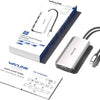 Station d'accueil USB C pour ordinateur portable, quatre moniteurs avec double HDMI, DP, VGA, PD 100 W, 3 ports USB 2.0 pour appareil sans fil, compatible avec Lenovo, HP, Dell, Windows System