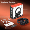 Casque hybride à suppression active du bruit, casque supra-auriculaire Bluetooth avec 4 micro ENC, 132 heures de lecture, casque pliable avec basses profondes, Bluetooth 6