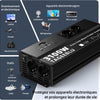 3100W Pur Sinus convertisseur 12v 220v, transformateur 12v 220v avec écran LCD, 4 Prise UE, Type C 30W, Charge Rapide USB 25W, 3 Ports USB
