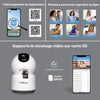 Caméra de Surveillance 5MP 2.4GHz/5GHz WiFi, Détection de Mouvement Humain