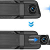 DashCam 4K Wifi Miroir avec GPS & 9.66" Écran Tactile, Dashcam Voiture 4K Avant+1080P Arriere, Dashcam Rétroviseur Caméra pour Voiture avec Capteur G, APP, Carte 64 Go, ADAS, Vision Nocturne
