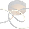 Plafonnier Chambre Plafond 24W Luminaire Cuisine Moderne Blanc intensité variable design circulaire plafonniers salon avec télécommande