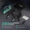 Câble de Charge Type 2, 22KW 5M 32A Voiture Électrique Triphasé Type 2 à Type 2 EV/PHEV