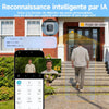 Caméra de Surveillance Intérieure 3MP 2K HD pour Fenêtre | WiFi & Bluetooth, Caméra Connectée avec Vision Nocturne Couleur, Enregistrement 24/7, Détection de Mouvement, Audio