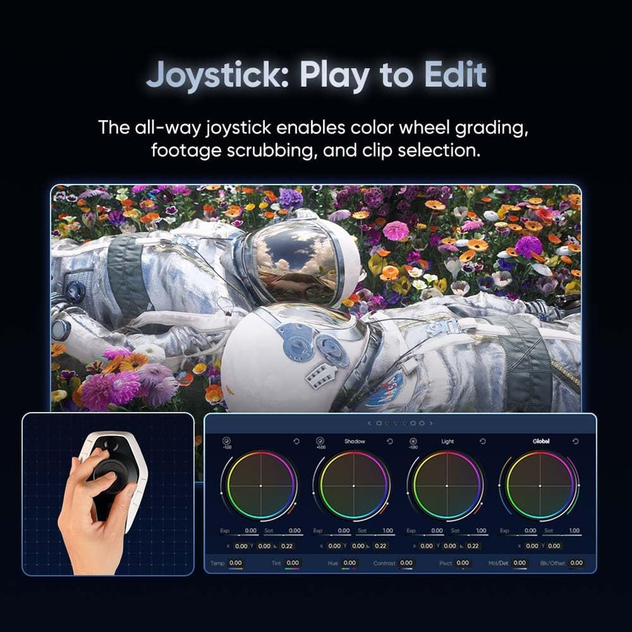 XPPen Pilot Pro Console d’Édition – Contrôleur Vidéo avec Plus de100 Raccourcis Personnalisables, Conçu pour Montage, Postproduction, Publicités, Vlogs et Vidéos Courtes