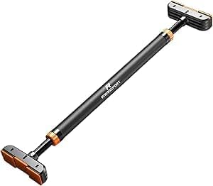 Barre de traction réglable 69 cm à 92 cm, sans perçage, barre de traction avec tapis antidérapant et fermeture