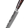 Couteau de Cuisine Professionnel Japonais Damas A Effiler Lame 20cm Acier Carbone Inoxydable