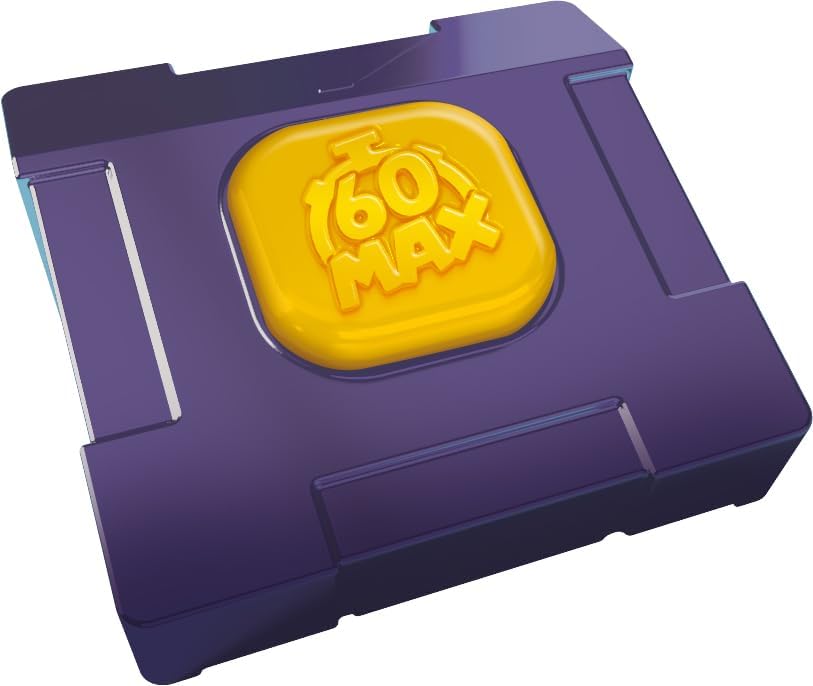 Asmodee - 60 Max - Jeu coopératif pour la Famille à partir de 8 Ans, Faire deviner des Mots avec des mimes ou descriptions, Jeu de société en équipe pour 4 à 8 Joueurs, 30 Minutes