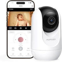 Babyphone Caméra BM04 | Écran 5 Pouces, avec WiFi Une seule caméra, Vision Nocturne 1080p, Portée 290 m, Autonomie 20h, Détection Pleurs et Mouvement