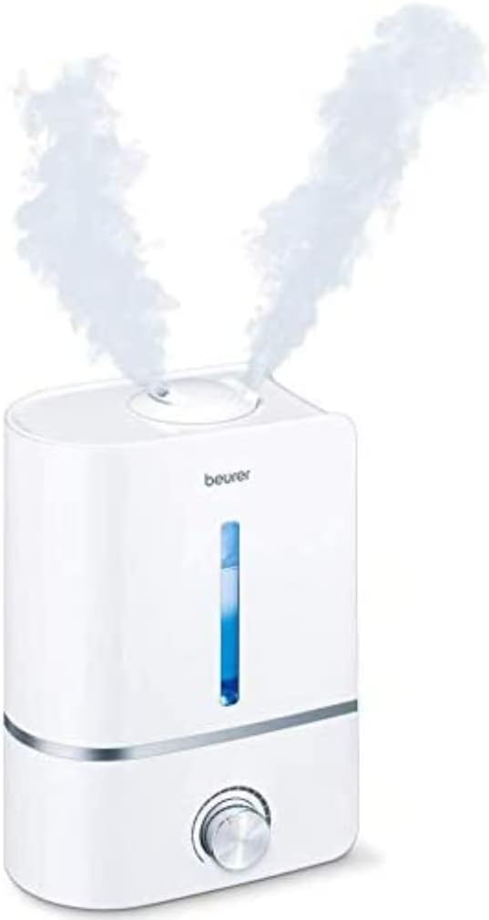 Humidificateur Air Ultrason Aromatherapie Hygiene Sain Confort Salon Silencieux BLANC