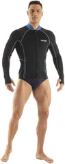 SEAC Lover Veste en néoprène Super Extensible à Manches Longues avec Fermeture éclair sur Le Devant, pour la plongée en apnée, la Natation, Le Surf, Le canoë et Les Sports Nautiques Taille XXL