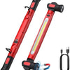 Lampe de Travail LED Rechargeable 6000 mAh 3000 LM Lampes d'Inspection avec Aimant et Crochet Lampe Pivotante pour Réparation Automobile avec 3 Modes de Luminosité