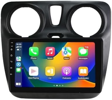 Autoradio Android 14 pour Renault Lodgy Dacia Dokker 2012-2021, écran tactile 9" 2+64 Go Navigation GPS avec Carplay Android Auto WiFi Bluetooth USB Commande au volant