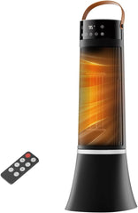 Chauffage d'appoint, 2000W Radiateur Soufflant Electrique PTC, 3 Modes dont Éco, Minuterie 12H, Télécommande, Puissant et Silencieux avec, Protection contre Surchauffe et Chute