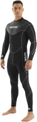 SEAC Sense Long Man, Combinaison Humide Une pièce sans Cagoule pour plongée sous-Marine et en apnée, Néoprène 3 mm Taille L