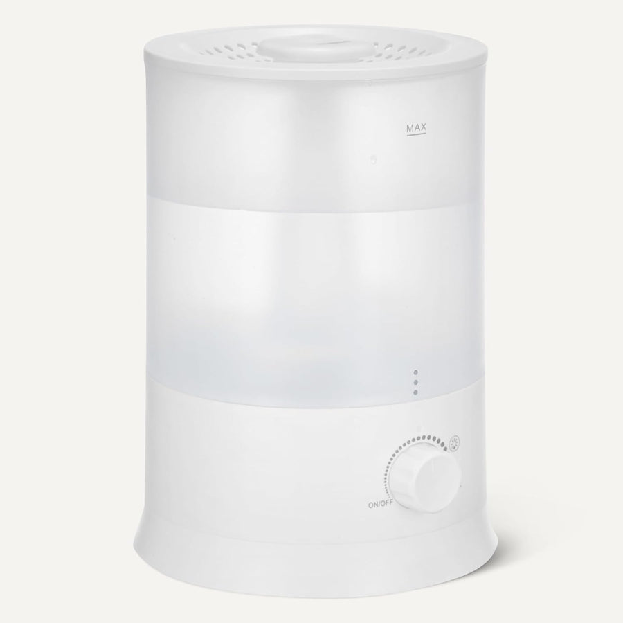 Humidificateur pour Chambre, Remplissage par le Haut, Réservoir d’Eau 3,0L, Diffuseur d’Huiles Essentielles, Blanc
