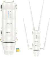 Répéteur WiFi Extérieur Puissant Wavlink AC1200-4G LTE Double Bande Haute Puissance avec Antenne Longue Portée et Slot Carte SIM - Amplificateur Outdoor PoE pour Couverture Étendue